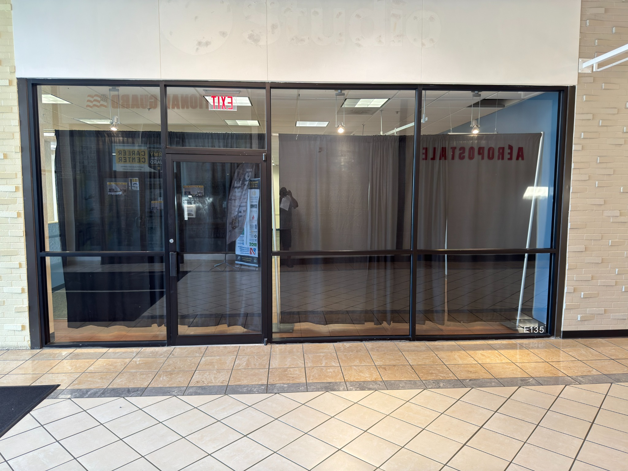 Interior mall storefront for the future Brockton Juici Patties location